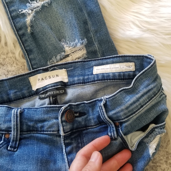 PACSUN High Rise Ankle Jegging Distressed - Picture 10 of 10